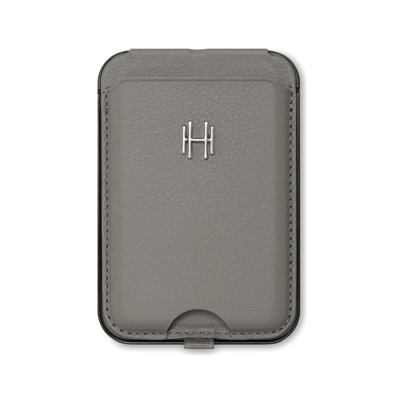 Harrow Italian leather card holder with stand