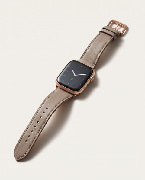 Harrow Apple Watch Strap – Italian Leather — Taupe
