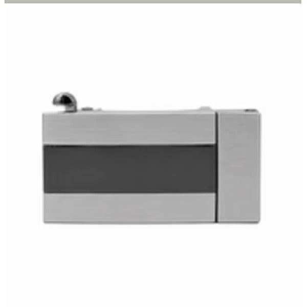 Gun Metal Brushed with Black Stripe