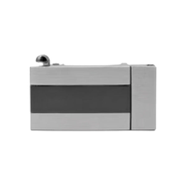 Gun Metal Brushed with Black Stripe