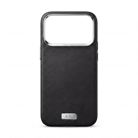 Italian Nappa Leather Case for iPhone 18 Pro Max — Black