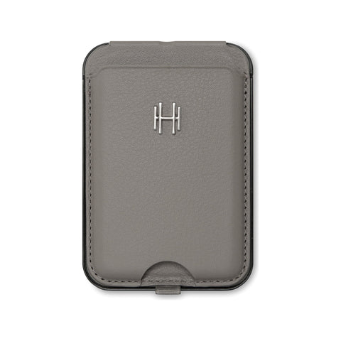 Harrow Italian leather card holder with stand