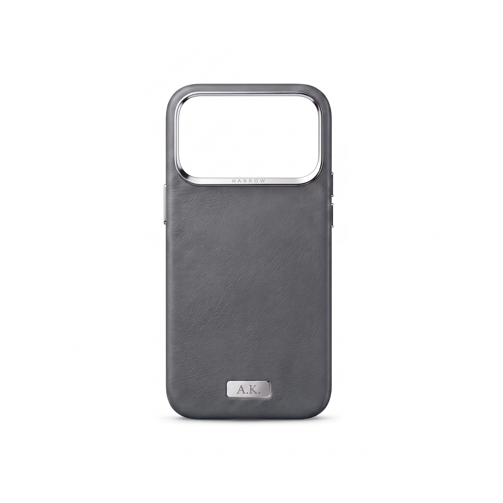 Slate — Harrow iPhone 18 Pro Max leather case back